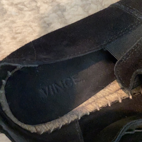 Vince black suede espadrille flats size 5 - Picture 5 of 5